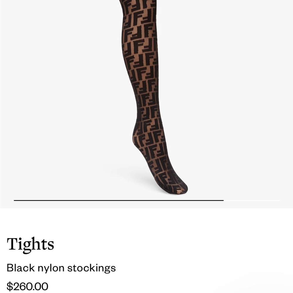 Size II Fendi tights. Worn twice. Have box and receipt and bag to ship.